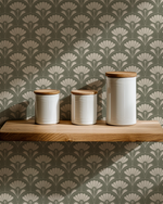 Bloom Wallpaper - Olive Mist