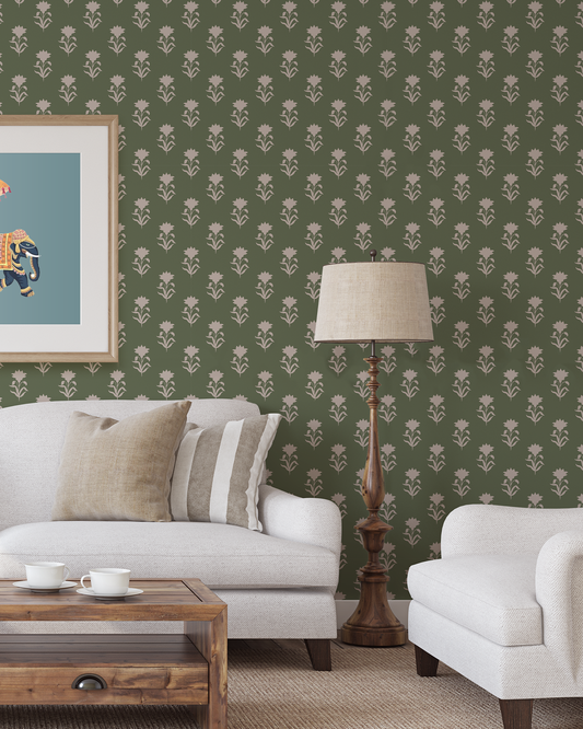 Lotus Whisper Wallpaper - Pine