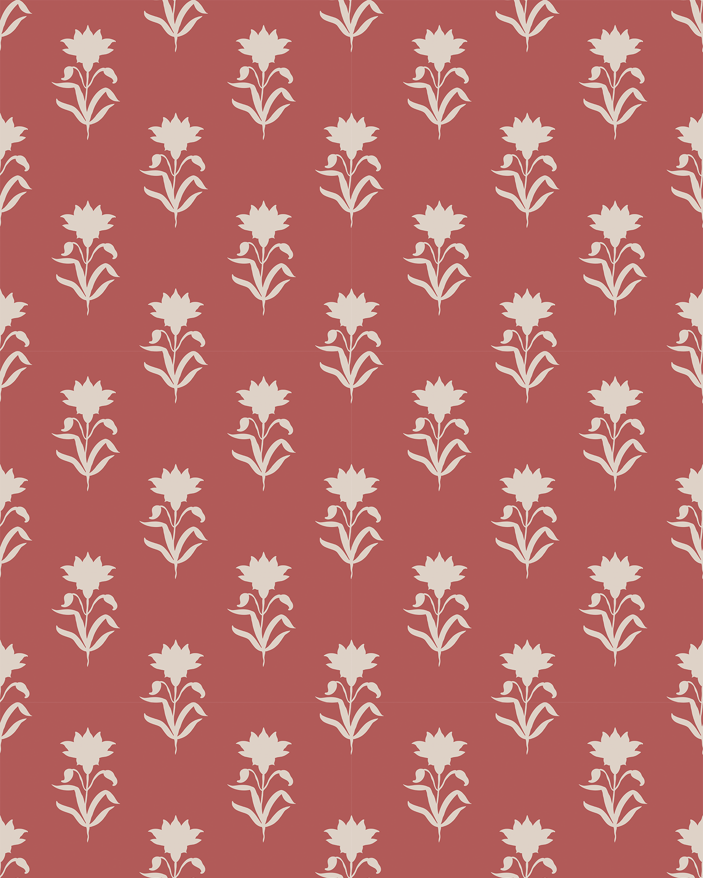 Lotus Whisper Wallpaper - Brick