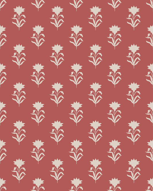 Lotus Whisper Wallpaper - Brick