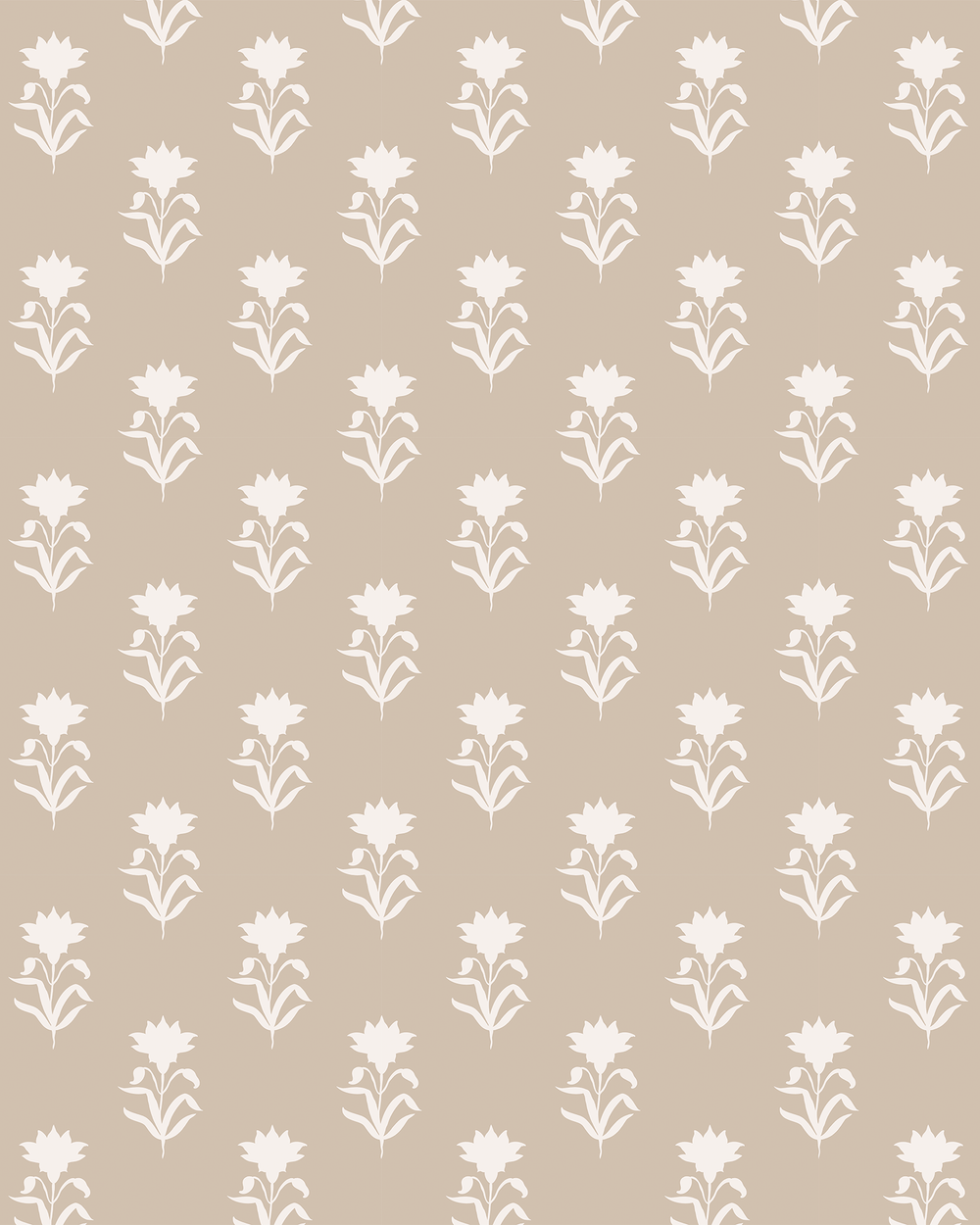 Lotus Whisper Wallpaper - Sand