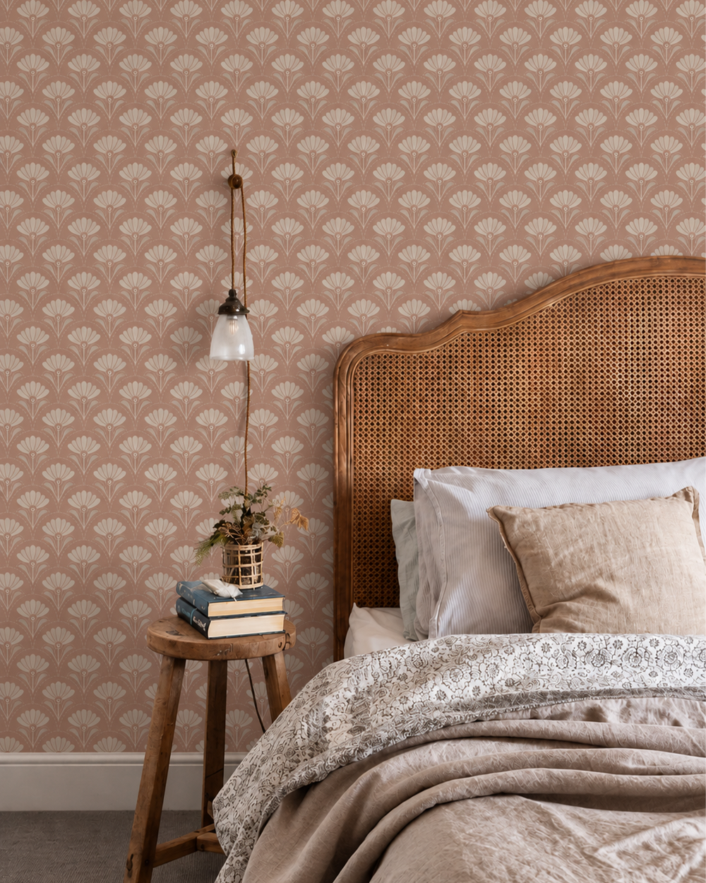 Bloom Wallpaper - Dusty Rose