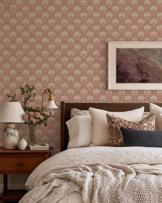 Bloom Wallpaper - Dusty Rose