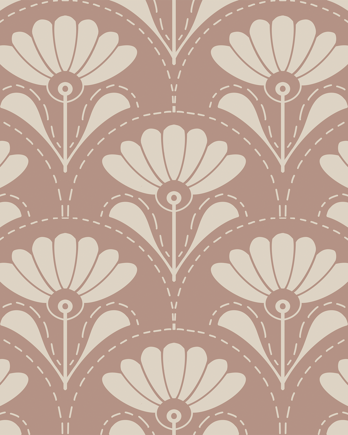 Bloom Wallpaper - Dusty Rose